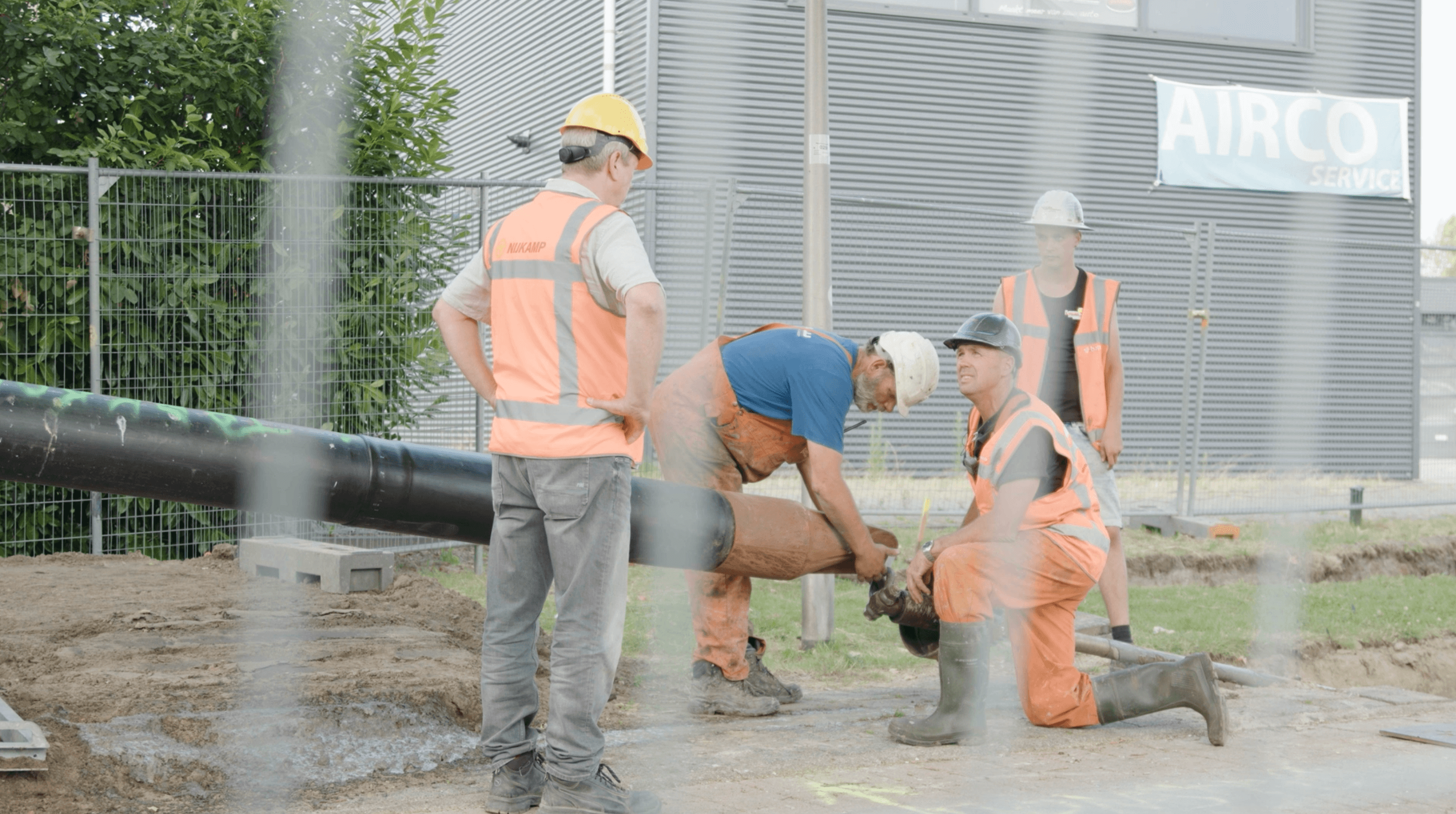 Aanleg warmteleidingtracé Amersfoort - project Nijkamp